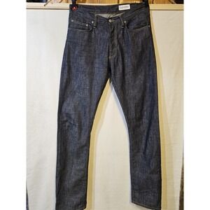 Gustin Selvedge Raw Denim San Fran Straight Leg Size 34x38 Button Fly Dark Wash